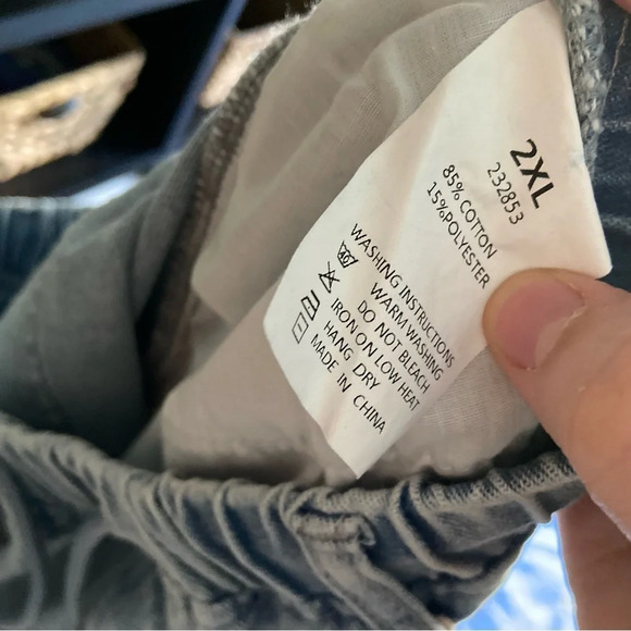 Drawstring High Waist Distress Jeans Fade Pants Pull On 2XL (14/16) Trendy NWT - Picture 11 of 14